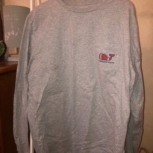 Vineyard Vines Football Whale Men’s Long Sleeve L